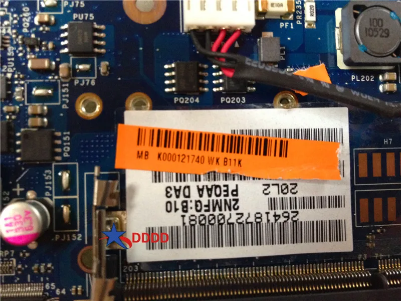 Оригинальная материнская плата для ноутбука Toshiba A665 A660 s989 K000121740 PHQAA LA-6831P