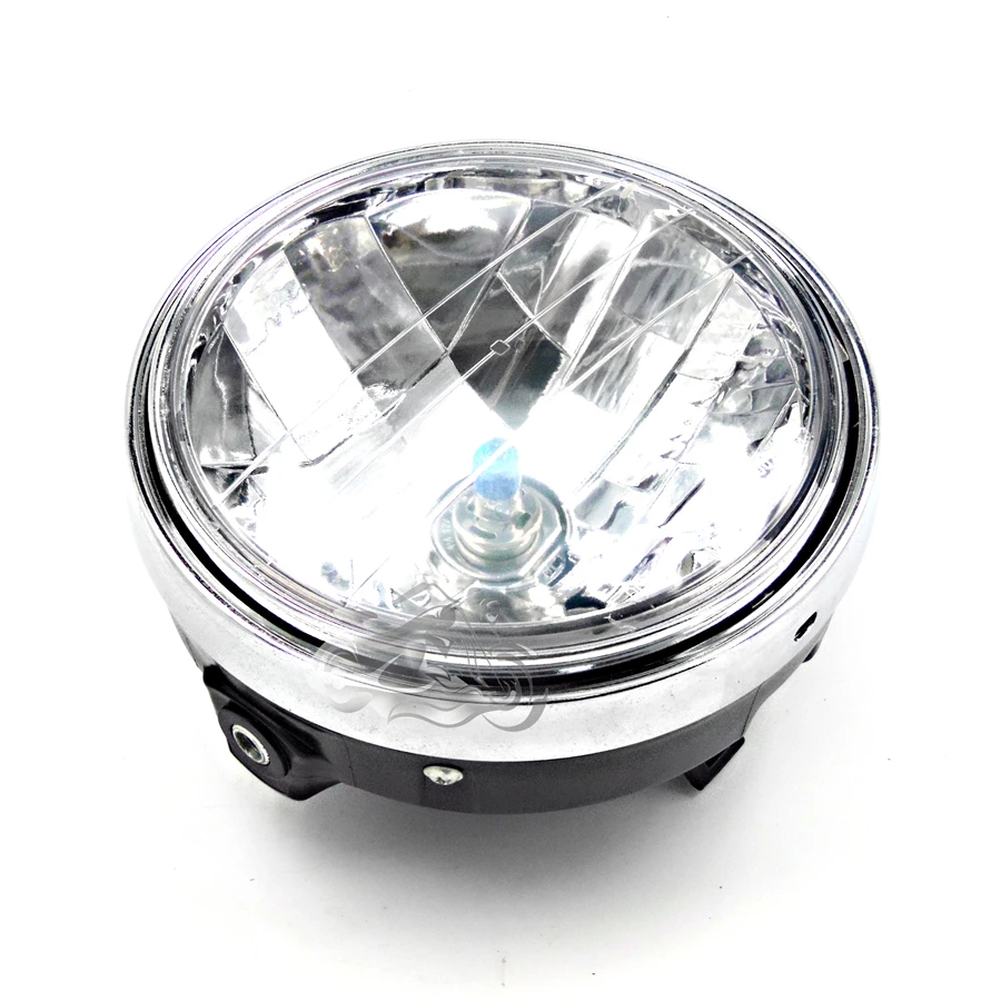 Motorcycle Round Chrome Halogen Headlight Lamp For Honda CB400 CB500 CB1300 Hornet250 Hornet600 Hornet900 VTEC VTR250 | Автомобили и