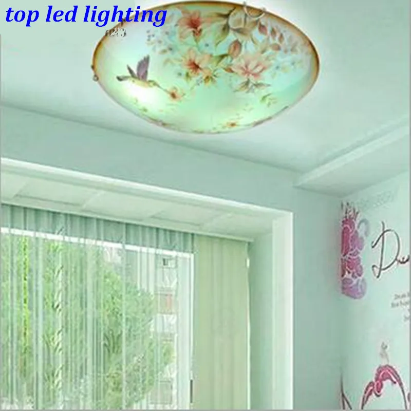 

Mediterranean Sea Hand Painted Led E27 Glass Ceiling Light for Aisle Bedroom Living Room Dia 30/40/50cm AC 80-265V 1143