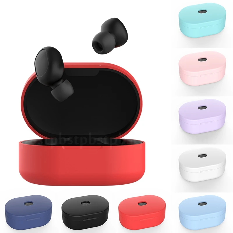 Яркий чехол для наушников s для Xiaomi Redmi Airdots TWS Молодежная версия ТПУ силиконовый чехол беспроводной Bluetooth Shockrpoof чехол