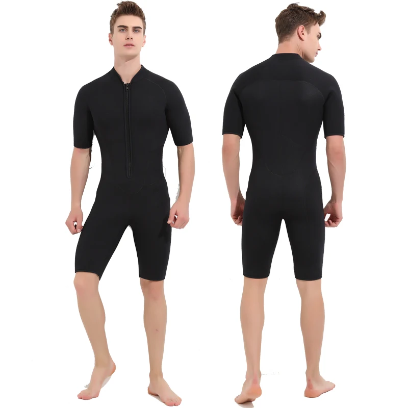 

SBART 3MM Neoprene Wetsuits Men for Swimming Scuba Diving Surf Mergulho Equipment One piece Short Sleeve Wet Suit Triathlon N