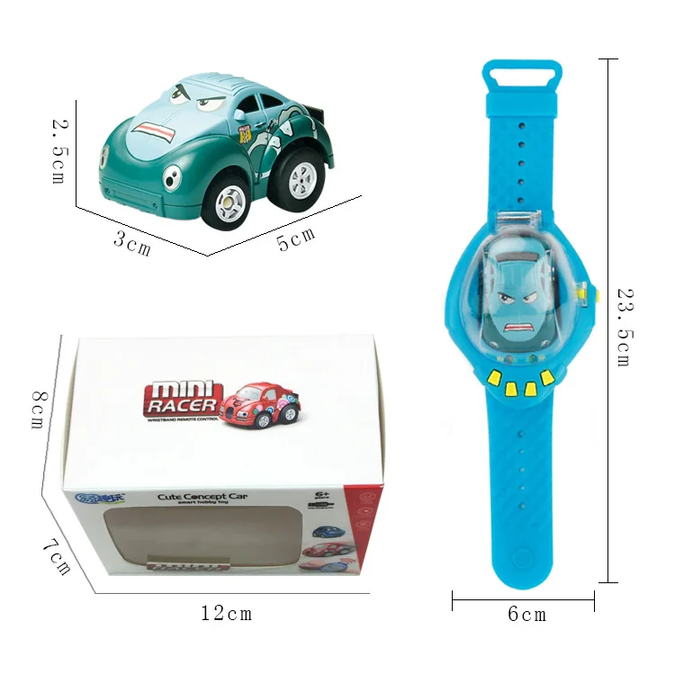 

Gravity Sensing Remote Control RC Smart Watch Car 1:58 Mini Cartoon With 2.4G USB Rechargeable Toys For Children Gift boy toy