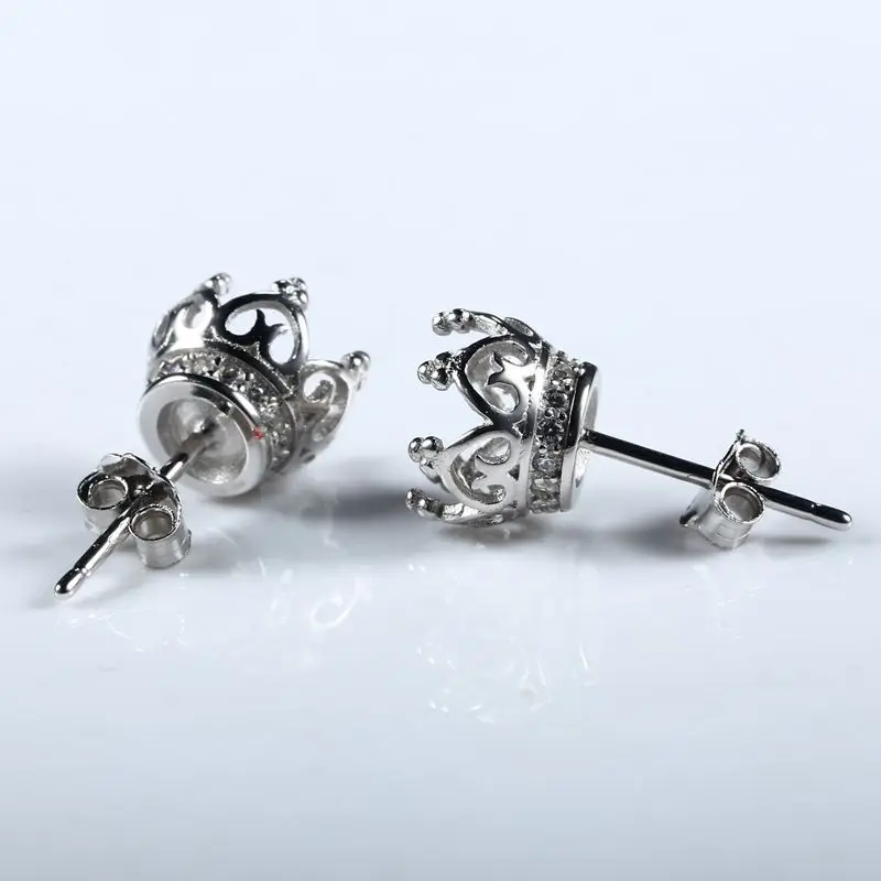 Серьги гвоздики с жемчугом или круглыми бусинами 7 х7 мм|stud earrings|earrings whiteearrings white gold