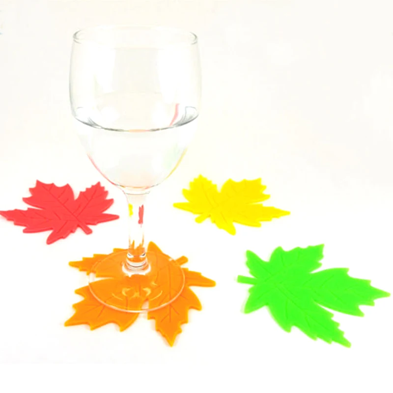 4 шт. цветные чашки для чая кофе напитков жаростойкие/Нескользящие силиконовые