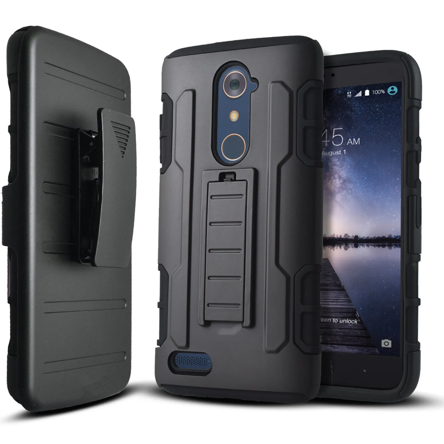 Прочный зажим для ремня кобура Чехол Жесткий армированный чехол zte Grand X Max 2 Imperial