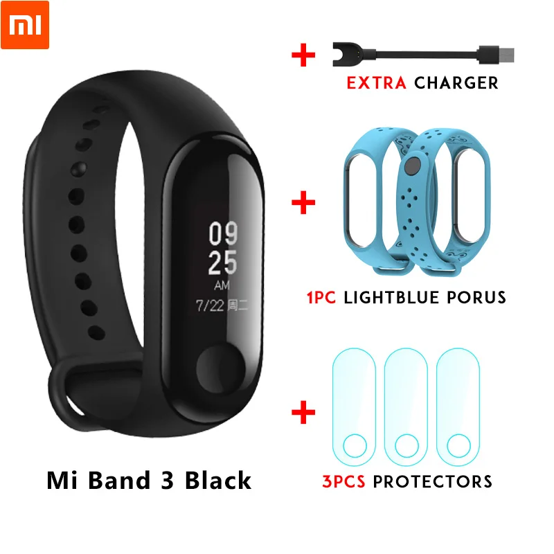 Mi band 3 n strap Xiaomi mi Band 3 mi band 3 для Android IOS фитнес-трекер монитор сердечного ритма 0,78 ''OLED дисплей тачпад Bluetooth 4,2 - Цвет: Mi band 3 n strap