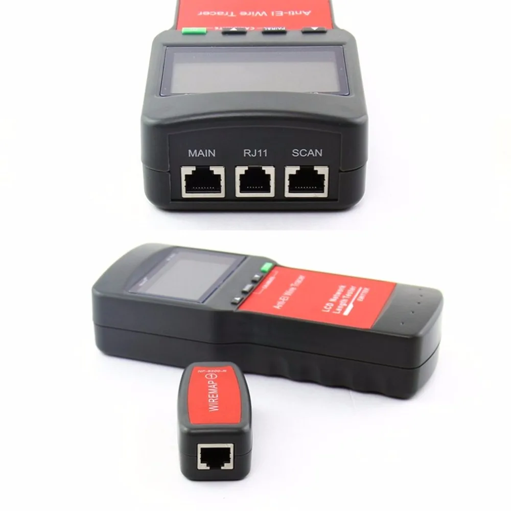 Noyafa NF-8200 LAN RJ45 Тестер кабеля Ethernet сетевой провод трекер длина кабеля тестер с подсветкой ЖК-дисплей