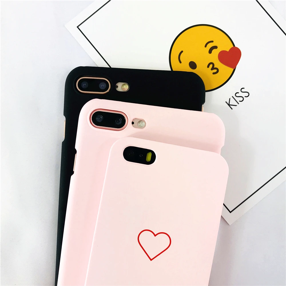 Чехлы для Iphone 7 Японии Южная Корея личность небольшой любовь сердце чехол