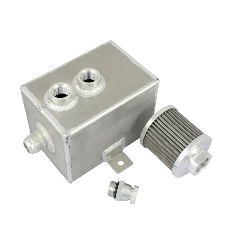 Новый алюминиевый масляный резервуар для двигателя + Сапун и сливной