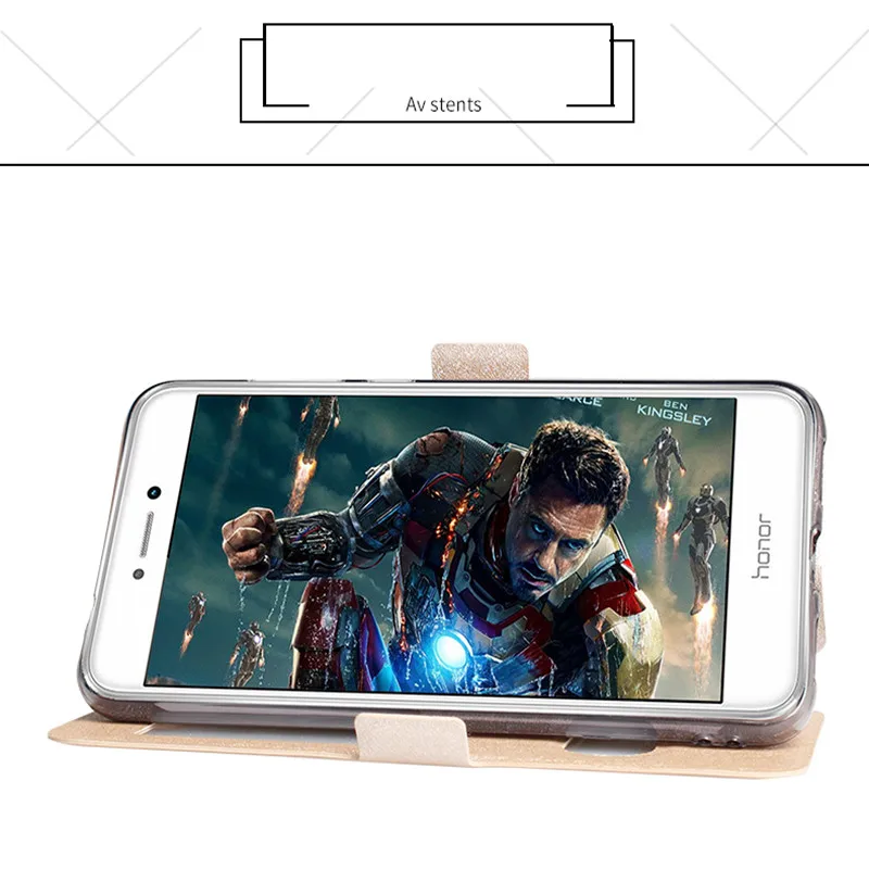 Huawei P8 Lite 2017 чехол роскошные кожаные Вьетнамки Бесплатная держатель Окна Стенд