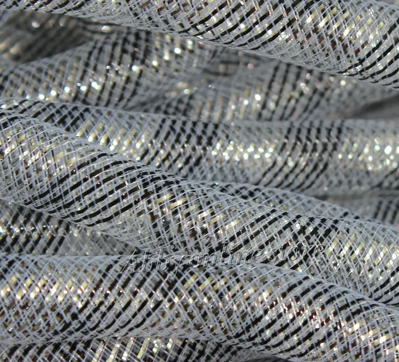 Черная серебряная металлическая полоса трубчатая CRIN CYBERLOX 60 ярдов 16 мм бесплатная