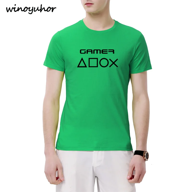 Новинка 2019 Модная креативная Футболка с принтом для игры Хлопковая мужская