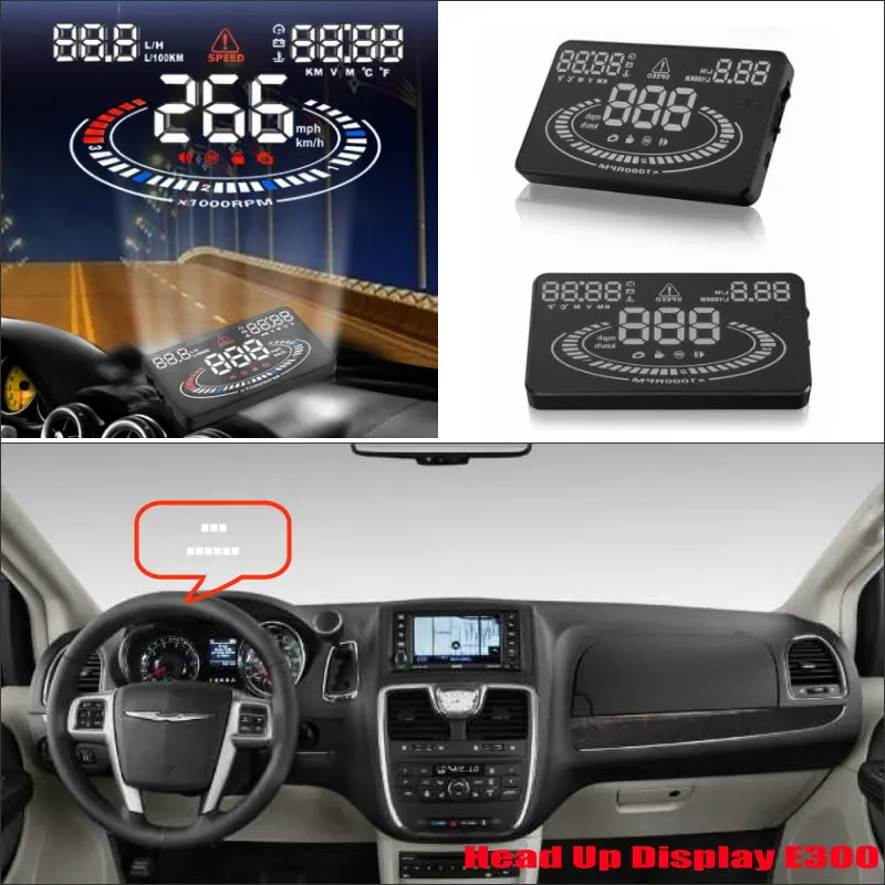 For Chrysler 300/300C Town & Country 2010-2019 Car Accessories HUD Head Up Display Driving Screen Warning Projector Reflecting