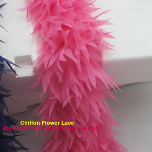 Лидер продаж модная кружевная одежда лента с аппликацией 3D Цветочная ткань