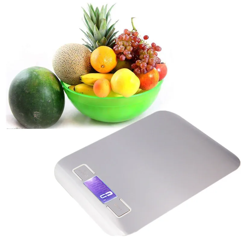 Цифровые кухонные весы 1lb x 0 05 унций тонкие 5000 г ЖК дисплей 5кг 1 цифровые для еды