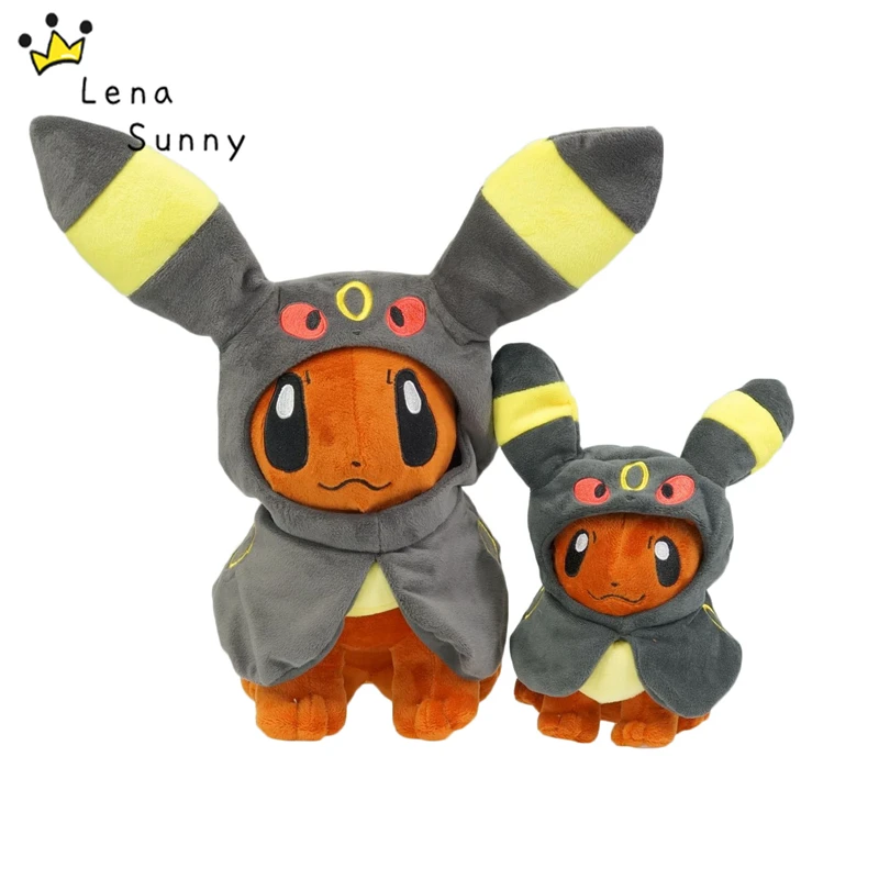 Бесплатная доставка 8 видов стилей &quotИви пончо костюм Umbreon Espeon из анимационного