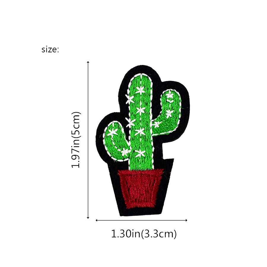 10 шт. вышитая аппликация в виде кактуса|patch badge|badges for clothingcactus patch |