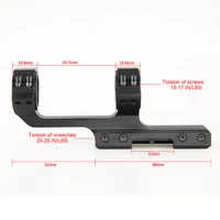 ppt tactical airsoft rifle scope mount 1inch or 1 18inch fits 21 2mm rail for airguns outdoor hunting gz24 0201