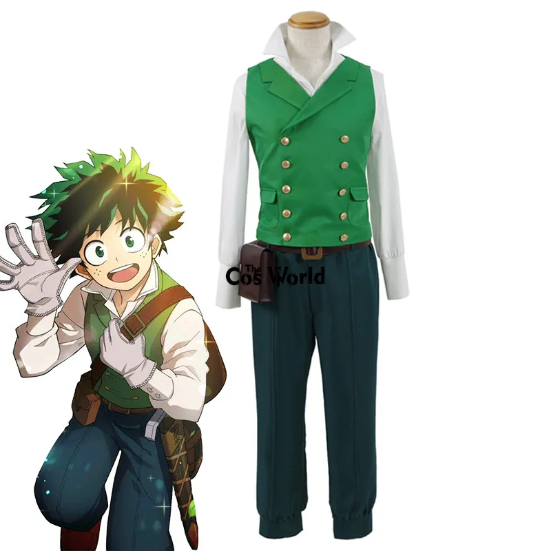 Boku No Hero academic My Midoriya Izuku униформа воина жилет рубашка штаны наряд аниме костюмы для