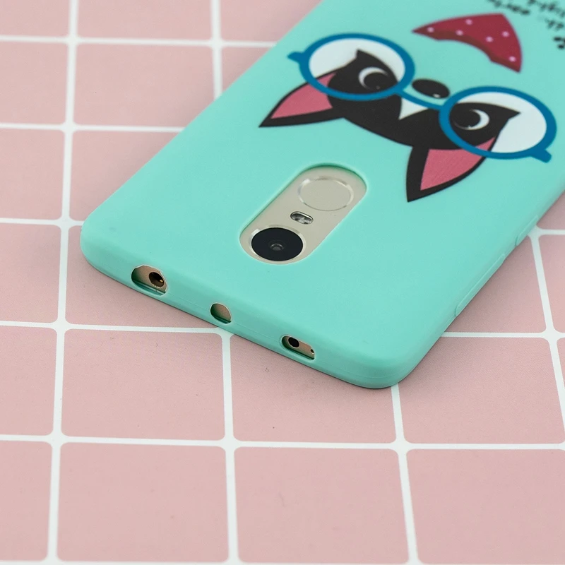 For Xiaomi Redmi Note 4 Case Soft Silicone Cartoon Phone Xiomi 4X Back Cover Etui | Мобильные телефоны и аксессуары