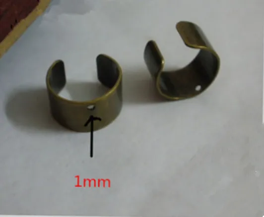 Серьги каффы для пирсинга медные клипсы 10 х6 мм|clip on earrings|piercing clipear cuff |