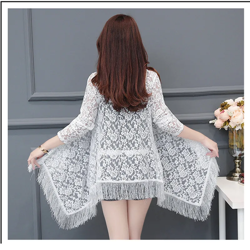 2019 Spring And Summer Coat National Wind Positioning FLower Shawl Print Loose Outside Cloak Plus Fat Large Size MM Cardigan |