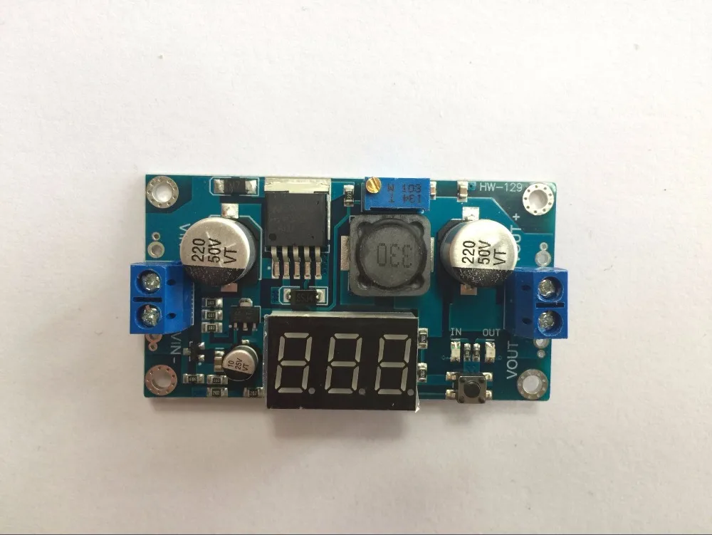 LM2596 BUCK 3A DC Регулируемый понижающий модуль питания с напряжением + синий