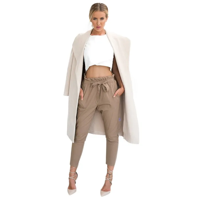 Женские брюки с высокой талией шаровары женские галстуком бабочкой|trousers for women|pants