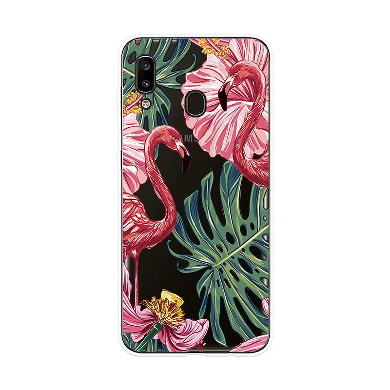 Чехол для телефона Samsung Galaxy A10 A20 A20e A30 A40 A50 A60 A70 A80 A90 прозрачный чехол с цветами M10 M20