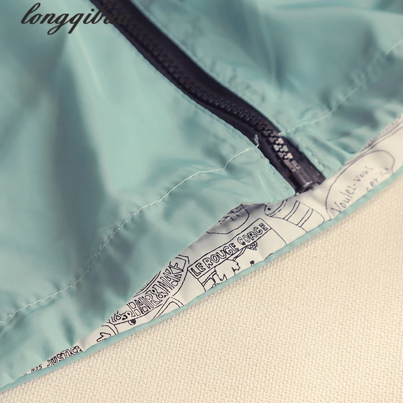 2017 новая весенняя женская Свободная куртка Harajuku с капюшоном обеих сторон TB768|hooded