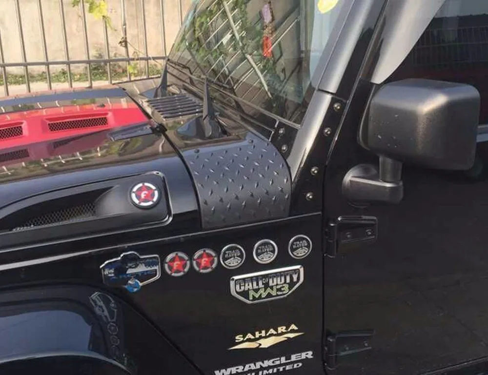 Бесплатная доставка! 2шт SUV Body Armor ABS Пластиковый обтекатель чехол для Jeep Wrangler JK