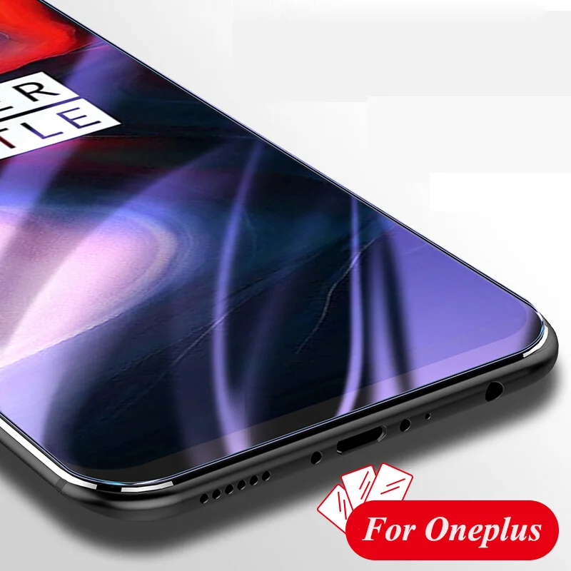 UVR 100 шт для Oneplus 6 6 T 5 T 5 3t 3 анти-синее Закаленное стекло Защитная пленка для экрана для One Plus 6 T 6 5 T 5 анти-синее стекло