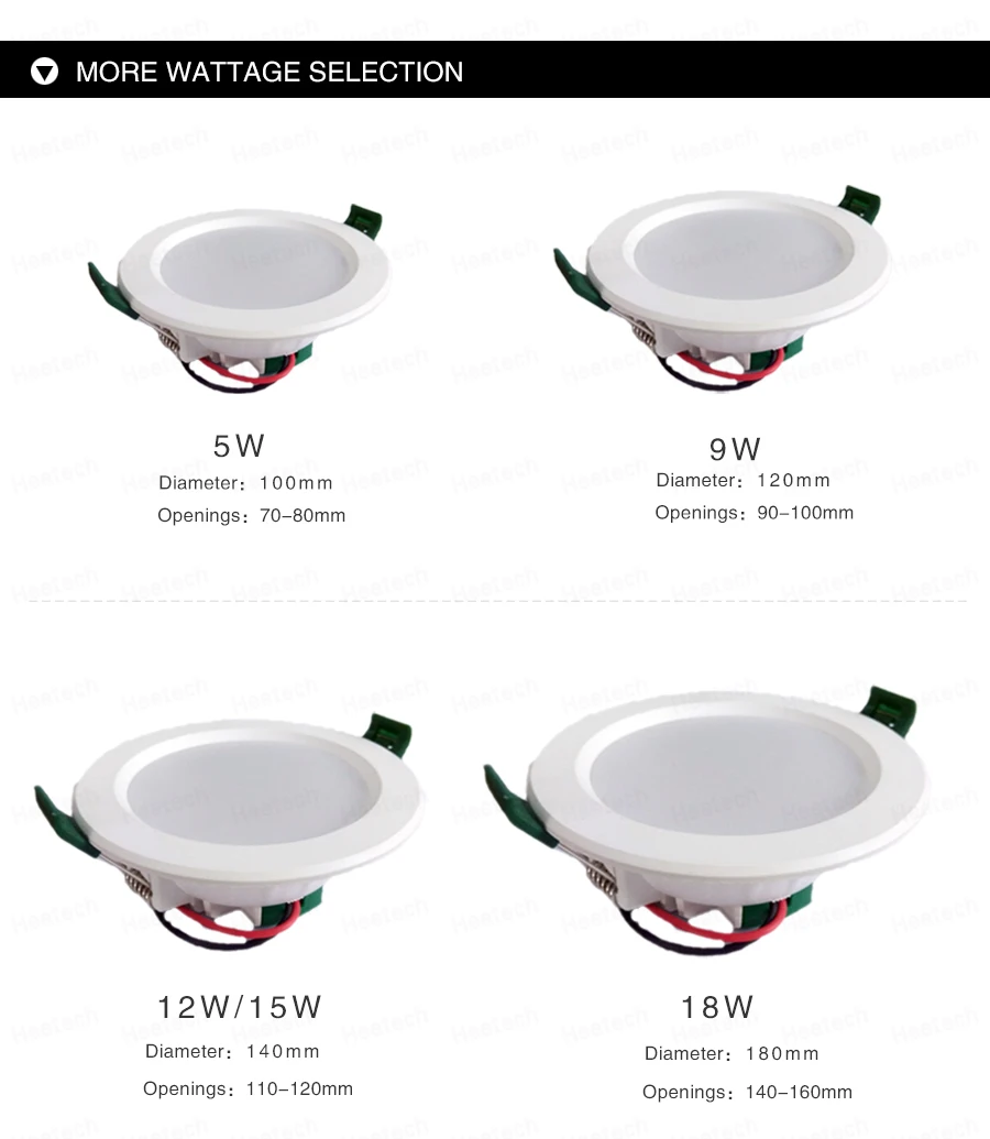 Светодиодные светильники 110 v 220 V 230 240 Круглый Встраиваемые лампы 3 W 5 9 12 15 18 свет