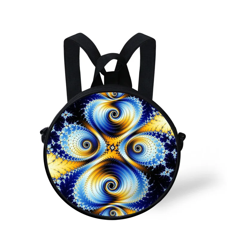 Красочные Цветы Круглый Дети Сумки Ежедневно Сумка Почтальона Сумочки для