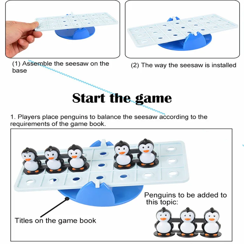 Seesaw сбалансированный Пингвин набор игрушек игра Мультиплеер Интерактивная