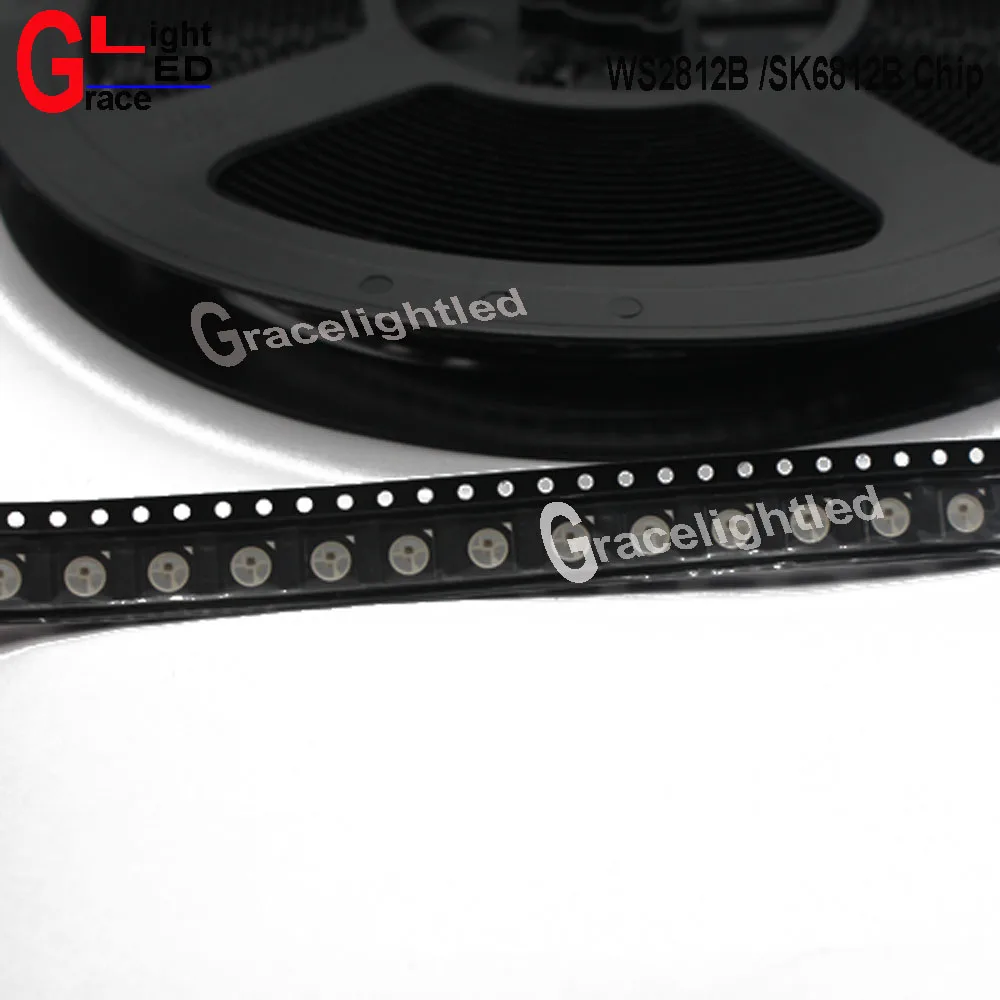 Светодиодный чип WS2812B 50 шт./лот 10 ~ 1000 шт. 5050 RGB SMD черный/белый цвет версия WS2812