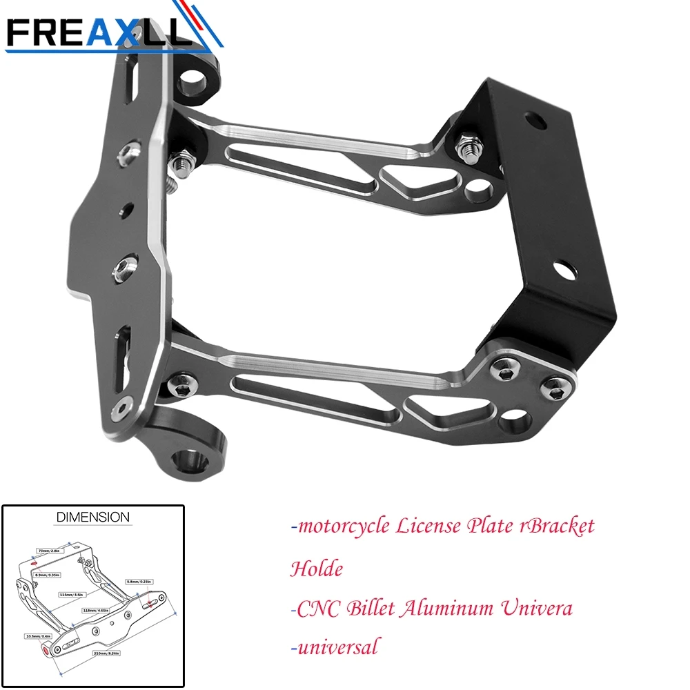 

FREAXLL Universal Motorcycle License Plate Bracket Holde for FREERIDE 350 144/150SX/150XC/150XC-W honda CRF150F CRF250L