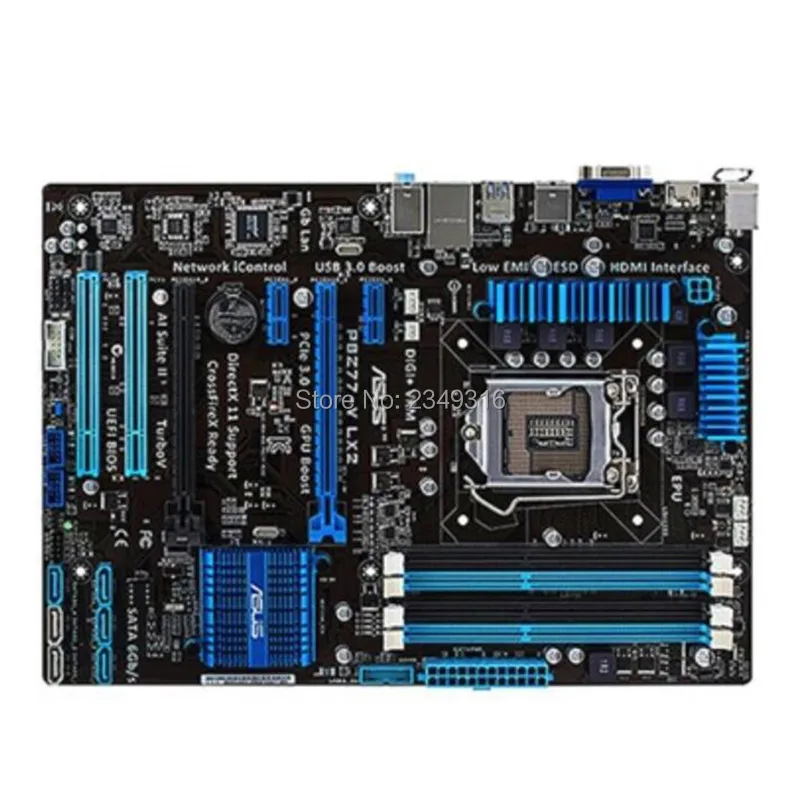 For Asus P8Z77-V LX2 Desktop Motherboard LGA 1155 DDR3 32GB USB3.0 for 22/32nm CPU Z77 motherboard