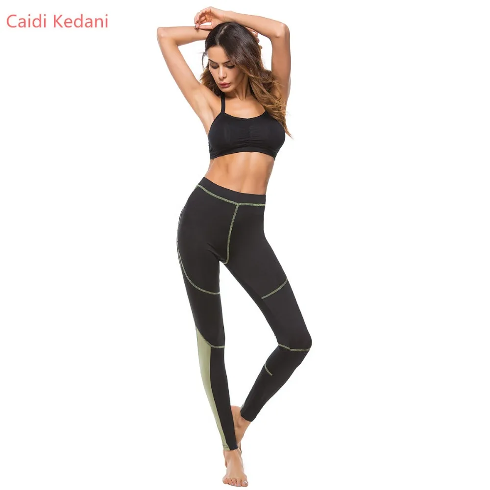 Женские спортивные брюки Капри Caidi Kedani стрейч для фитнеса 2019|Легинсы| |