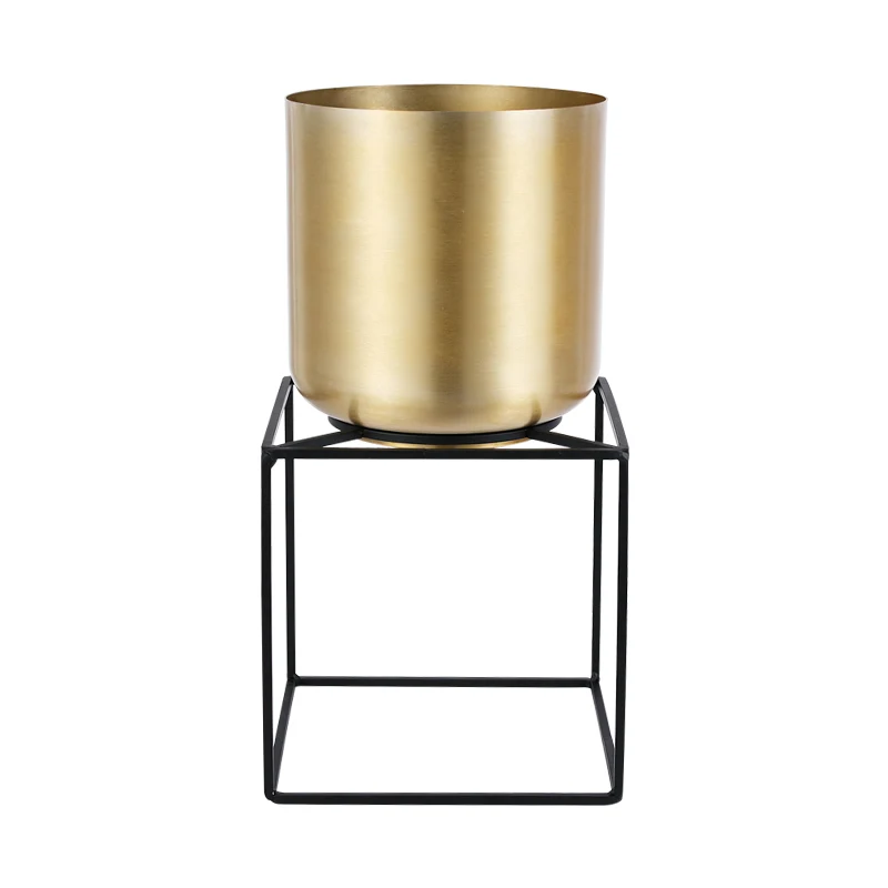 Металлические горшки для цветов ins простой европейский зеленое растение дерево