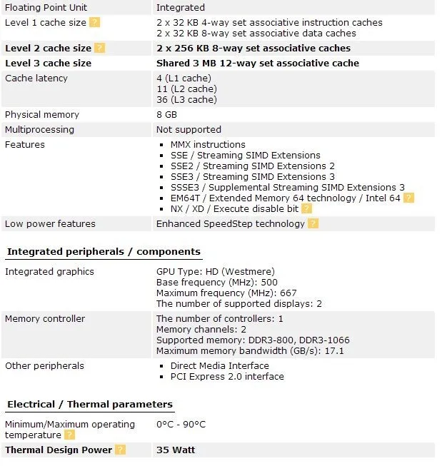 Процессор Intel Pentium P6200 3M кэш-память, 2,13 ГГц Поддержка HM55 ноутбук процессор