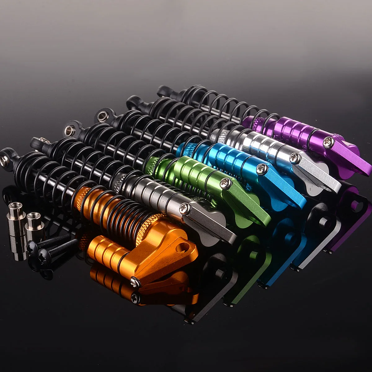 2P RC алюминиевая двойная подвеска регулируемые удары Piggyback 105 мм золото 108004 |