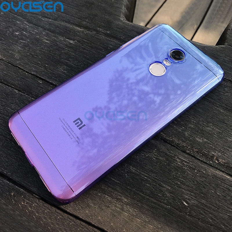 Силиконовые чехлы градиентного цвета для Xiaomi Redmi 5 Plus 99 дюйма мягкий чехол