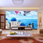 Настенная роспись на заказ, Современная Художественная живопись, высокое качество, Настенные обои, 3d фоны для гостиной, телевизора, морского замка, фотобумага