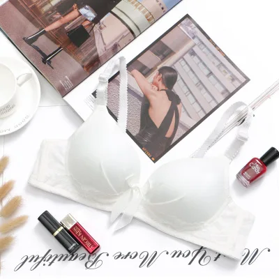 training bras for girls underwear solid cotton wire free girls bras small breast push up teenager girls clothing adolescente - Цвет: 6