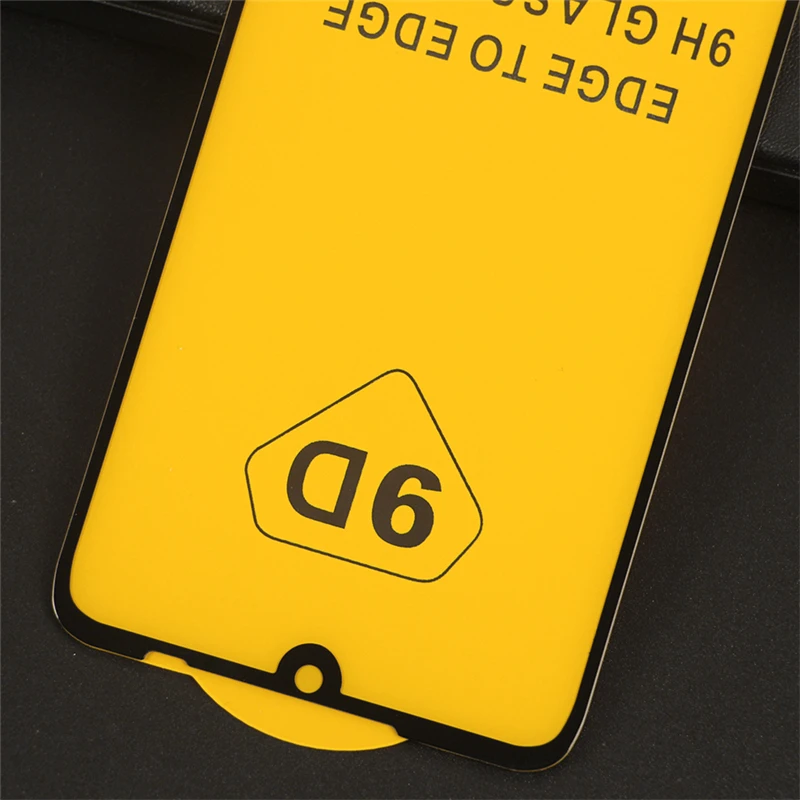 Закаленное стекло с полным клеем для Xiaomi Redmi Note 7 Защитное экрана полное покрытие