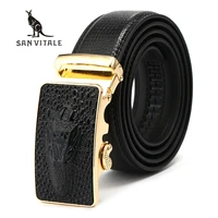 belts mens belt genuine leather for jeans strap fashion man slim black stretch buckles for suit luxury brand ratchet reversible