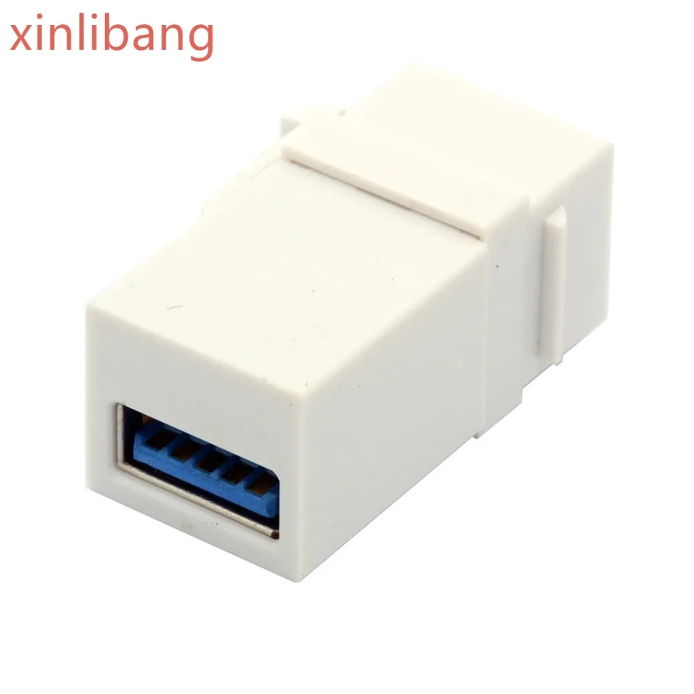 Вставки Keystone Jack USB 3 0 соединитель интерфейса Мама мама|Компьютерные кабели и
