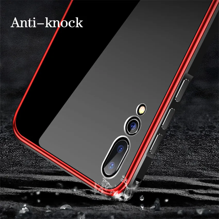 Металлический Чехол Бампер для huawei p20 pro роскошная оправа с покрытием жесткий