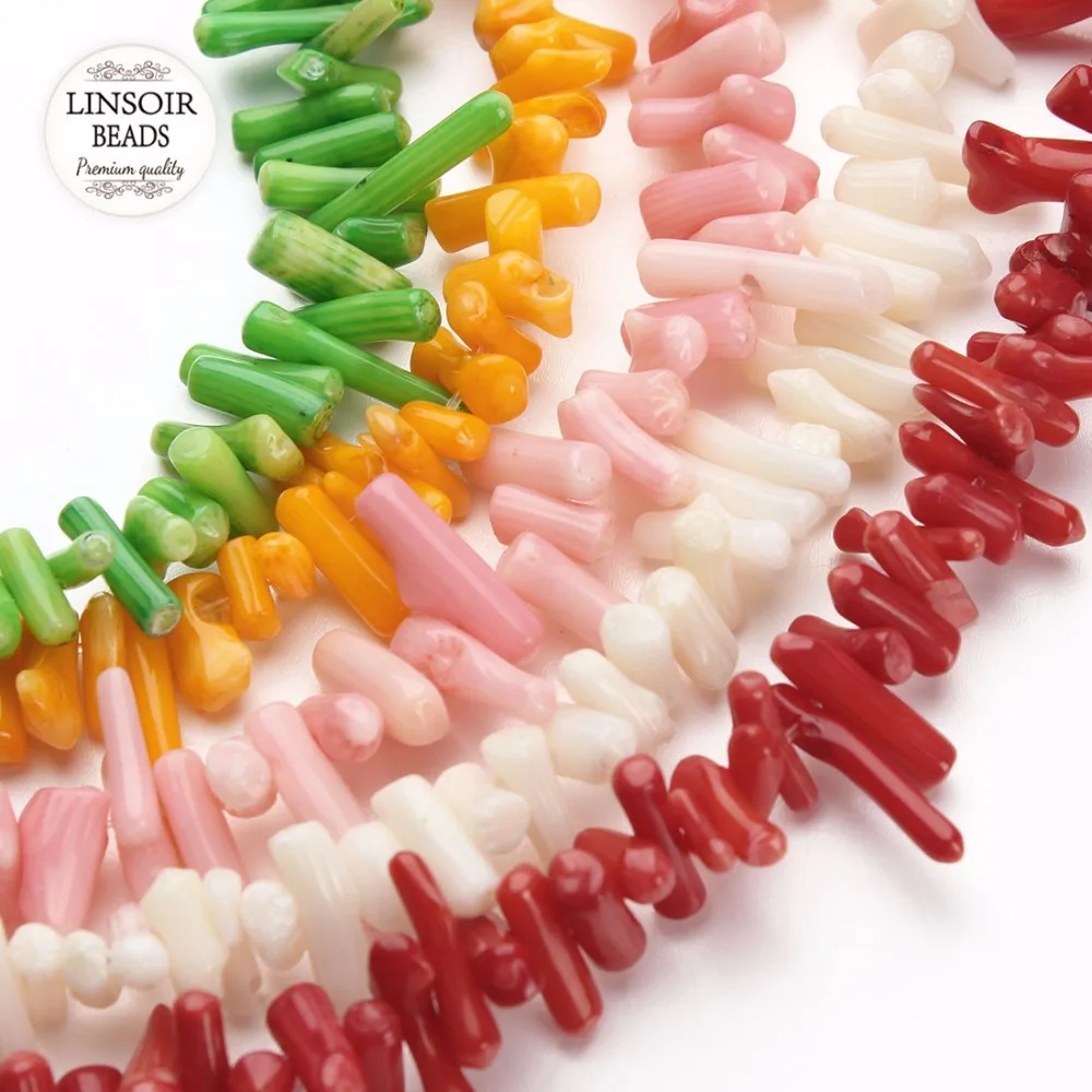 Бусины разделители морские Коралловые разные цвета 6 15 мм 40 см/нить|beads loose|chips